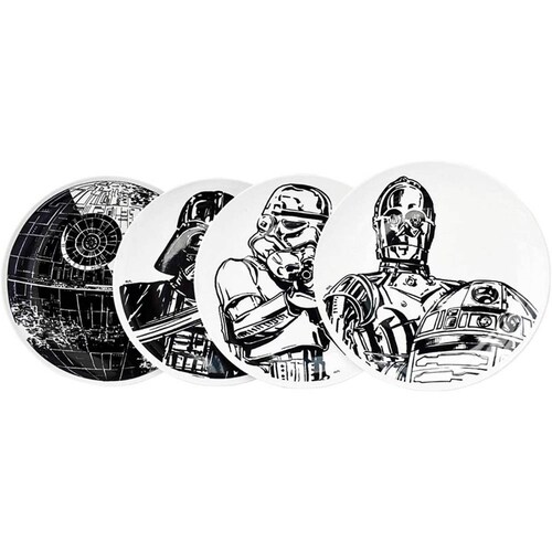 Vajilla Star Wars Porcelana Familiar 12 Piezas.