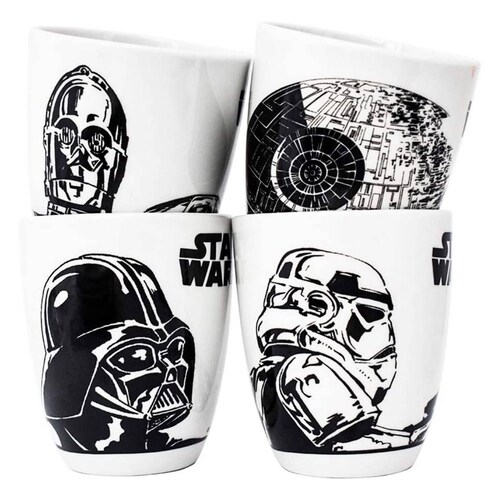 Vajilla Star Wars Porcelana Familiar 12 Piezas.
