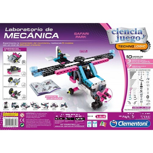 Juego De Laboratorio Mechanics - Safari Park- Clementoni 