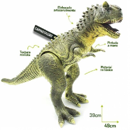 Carnotauro Grande Figura Gigante Dinosaurio Jurrasic 39x49 