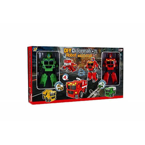 Carros Transformers 2 en 1 DIY Robot y Vehiculo 2 Piezas 