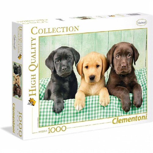 Rompecabezas 1000 Pzas, Cachorros Labrador, Clementoni 