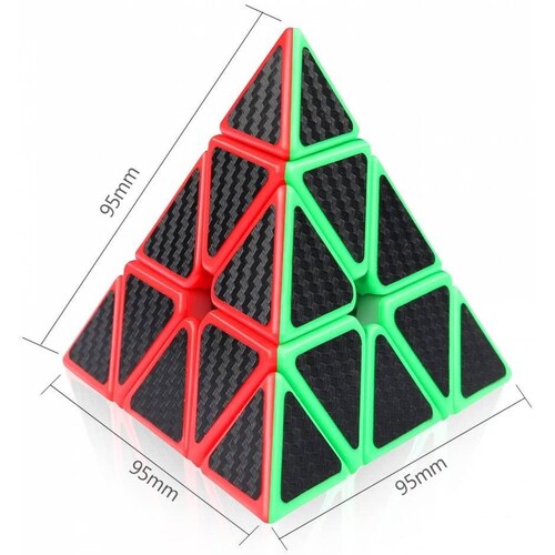 Rubik Pyraminx Carbon Fiber 3x3, Piramidal 