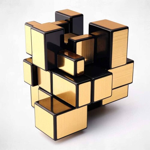 Rubik Mirror Cube - Espejo 3x3 Dorado 