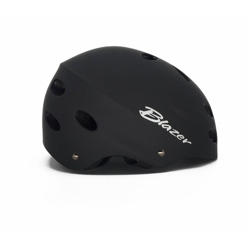 Kit de Protecciones Coderas Rodilleras Muñequeras Negro y Casco Negro Skate