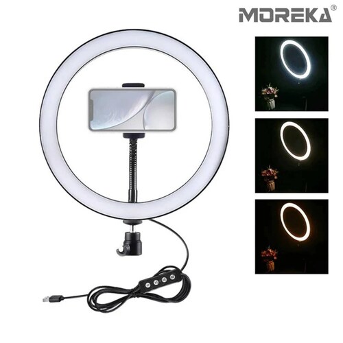 Aro de Luz para Celular 10 Pulgadas con 3 Diferentes Tipos de Iluminación