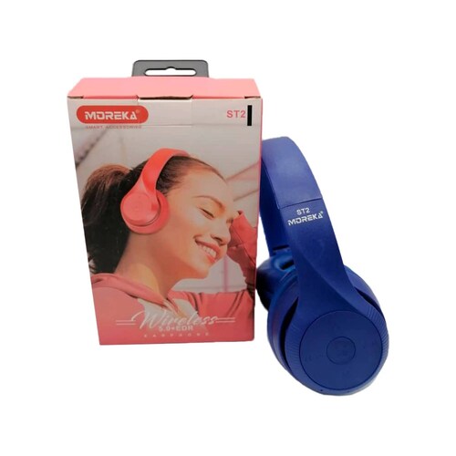 Diadema Moreka ST2,  Bluetooth, Micro SD, Aux, Radio.