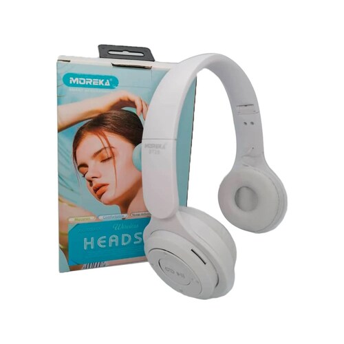 Audífonos, Moreka ST-28, Inalámbricos, Diadema, SD Card, Auxiliar 3.5mm