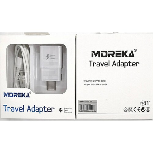 Cargador V8 Micro USB Moreka M-02,  2.1A
