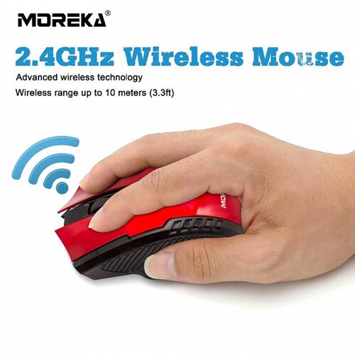 Mouse, Moreka MW-05, Inalámbrico, USB