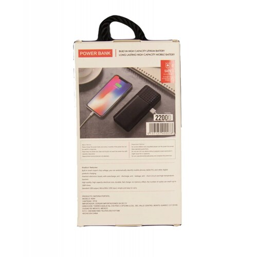 Powerbank Moreka K044 , 22000 mAh,Tipo C, V8