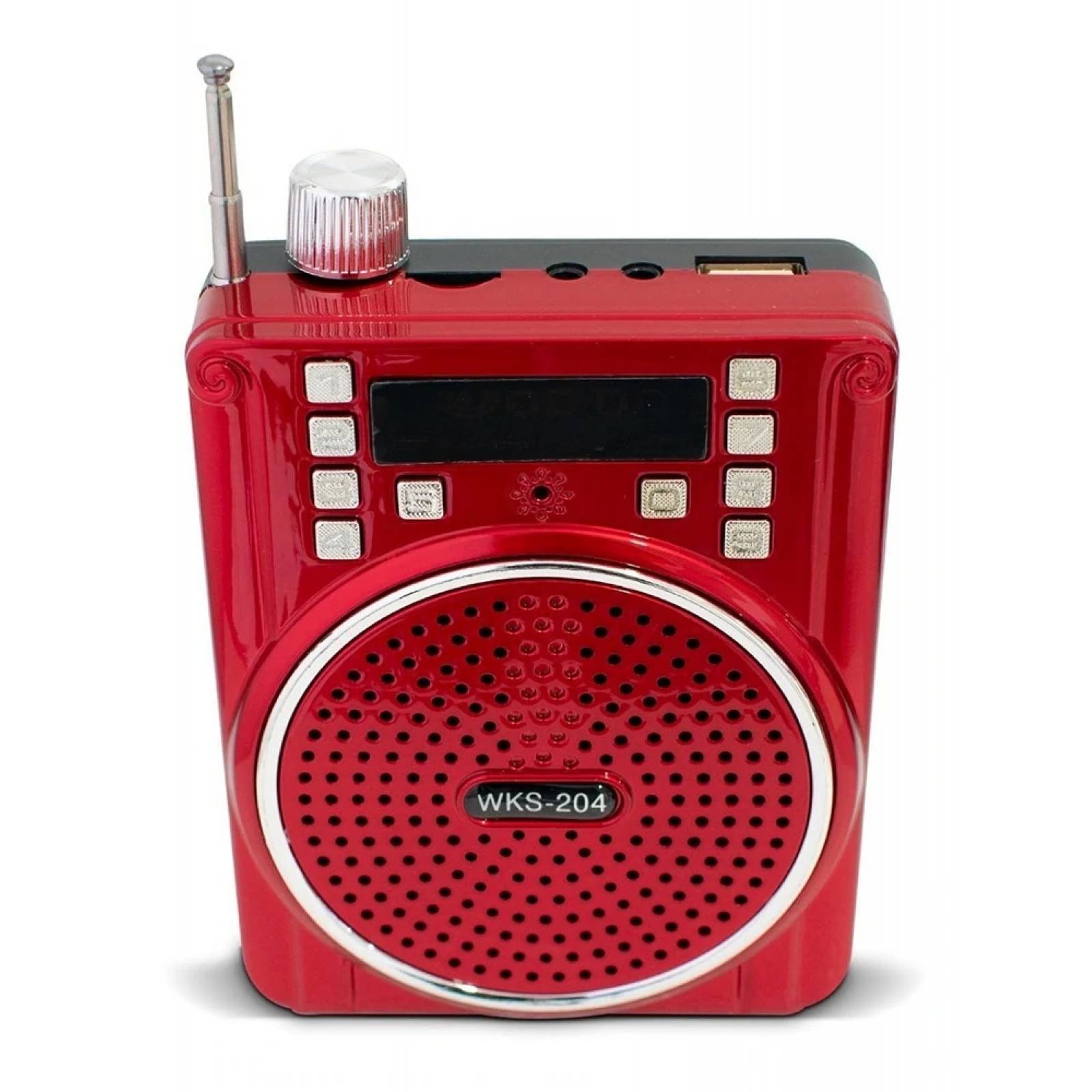 Megáfono Buytiti WKS-204, Bluetooth, recargable con entrada auxiliar