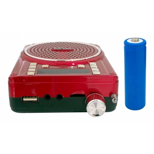 Megáfono Buytiti WKS-204, Bluetooth, recargable con entrada auxiliar