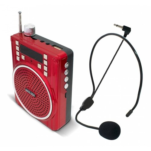 Megáfono Buytiti WKS-204, Bluetooth, recargable con entrada auxiliar