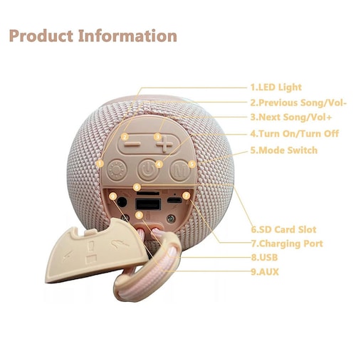 Bocina  Moreka M-337, Bluetooth, TF Card, Radio FM, USB
