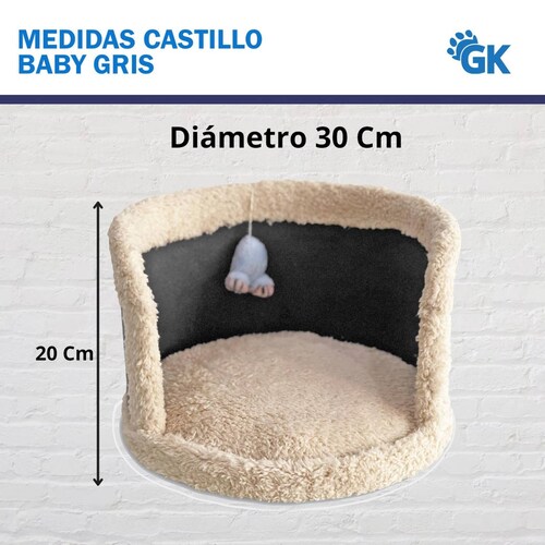 Golden King | Cama para Gato con Rascador 20 cm de Alto | Juguetes para Gato. 