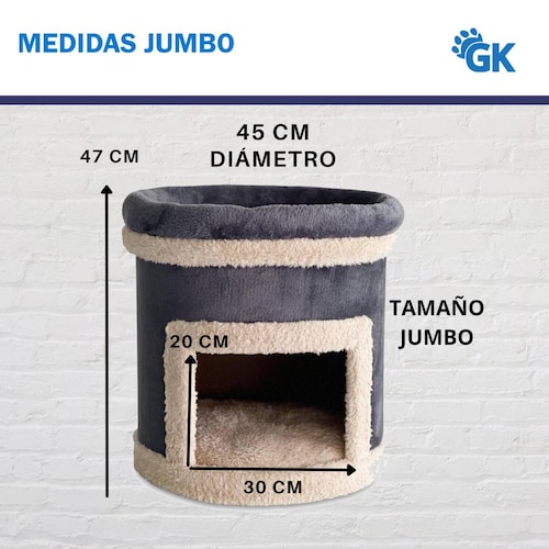 Golden King | Casa cama rascador para Gatos 47 cm de Alto Juguetes para Gatos y Cama para Gato. 