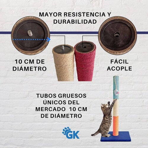 Golden King | Poste Rascador para Gatos 1 Metro de Alto Juguetes para Gatos. 