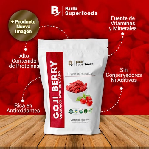 Goji Berries | 500g | Goji Berry 100% Orgánico y Natural |Bayas de Goji Orgánicas | Fruta Deshidrata 