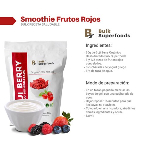 Goji Berries | 500g | Goji Berry 100% Orgánico y Natural |Bayas de Goji Orgánicas | Fruta Deshidrata 