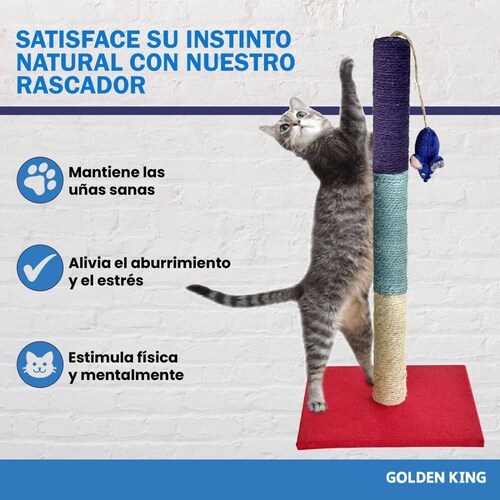 Juguete Arbol Rascadero para Gatos 52cm Sisal 100% Natural Cancun 52 CM