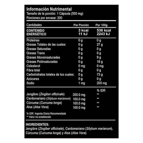 Milk Thistle | Cardo Mariano C 200 Capsulas | Vitalbotanics 