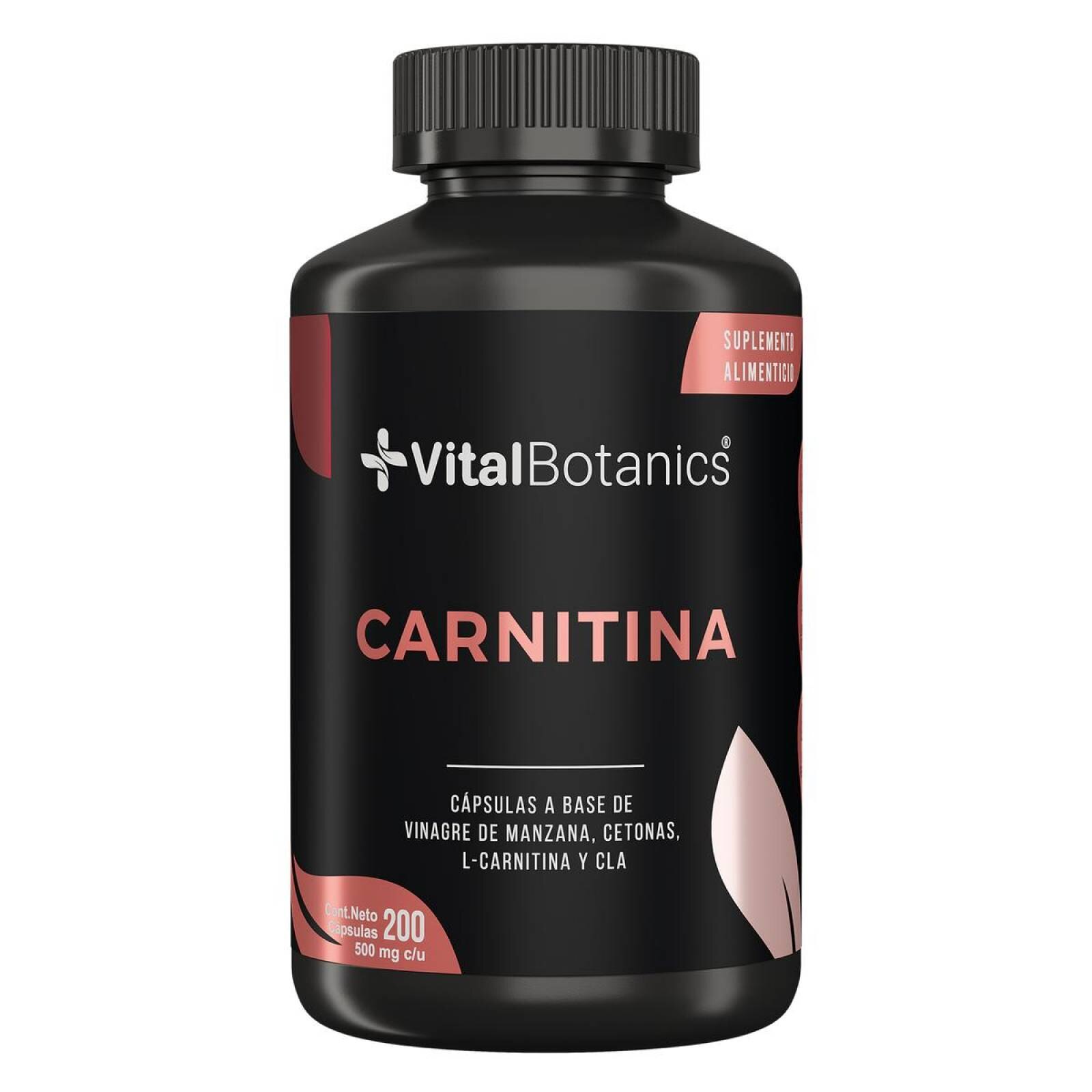 L Carnitina + Cla + Vinagre De Manzana 200cap Vitalbotanics