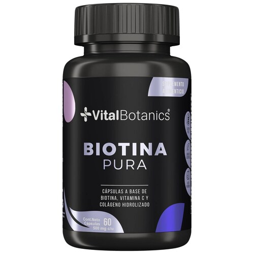 Biotina Pura + Colageno Hidrolizado con 60 capsulas 