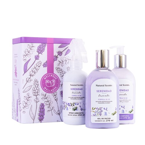 Kit Spa de Relajacion Lavanda  Natural Scents