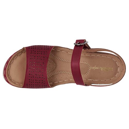 SANDALIA de Mora confort Para Mujer Vino 1363041 T5