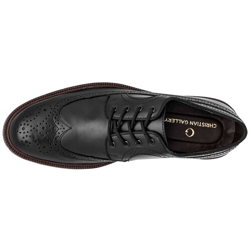 ZAPATO VESTIR de Christian gallery Para Hombre Negro 7011M T5