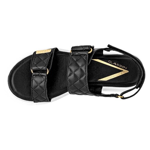 SANDALIA DE TIRILLAS de Clasben Para Mujer en Negro ROXANE T6