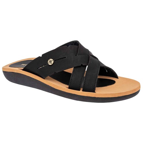 SANDALIA DE PISO de Mora tierra Para Mujer en Negro 145553 T6