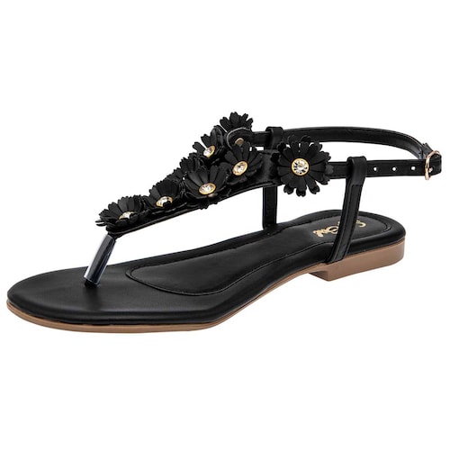 SANDALIA PATA DE GALLO de SEXY GRILS Para Mujer en Negro 1506 T6
