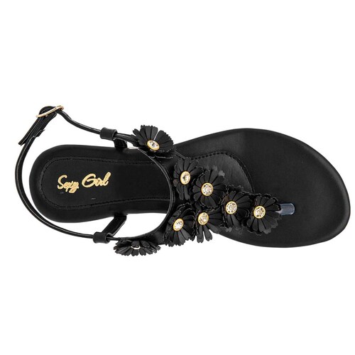 SANDALIA PATA DE GALLO de SEXY GRILS Para Mujer en Negro 1506 T6