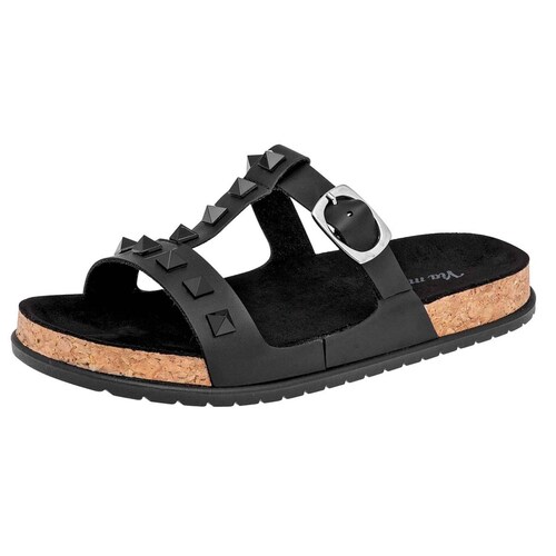 SANDALIA DE PISO de Via moda Para Mujer en Negro AMAZONAS T6
