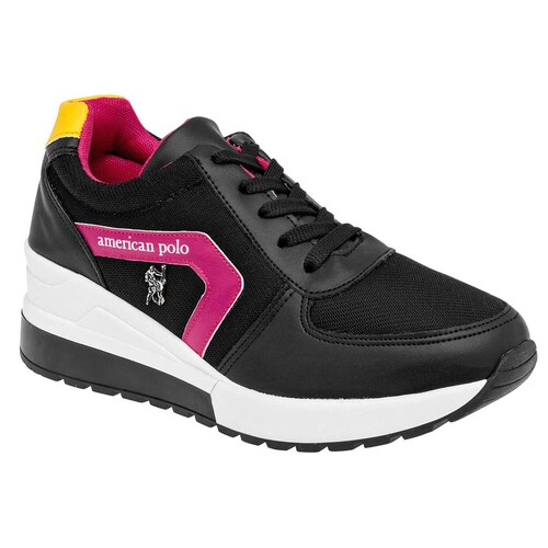 TENIS CHUNKY de American polo Para Mujer en Negro 2498 T6