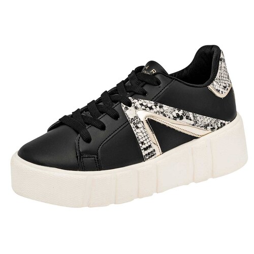 TENIS CHUNKY de Stars of the world Para Mujer en Negro 102531 T6