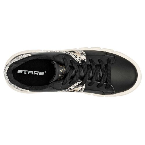 TENIS CHUNKY de Stars of the world Para Mujer en Negro 102531 T6