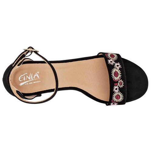 ZAPATILLA CON PULSERA de Etnia Para Mujer en Negro 619 T6