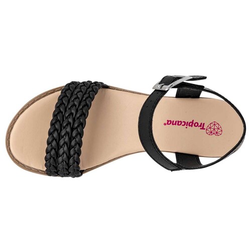 SANDALIA CON TIRILLAS de Tropicana Para Niña en Negro 34032 T6