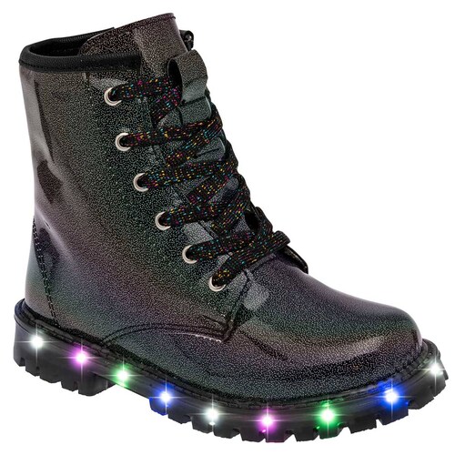 BOTIN CON LUCES de Celex Para Niña en Negro 1001 T6