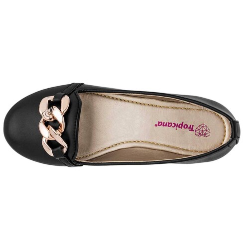 FLATS de Tropicana Para Niña en Negro 97730 T6