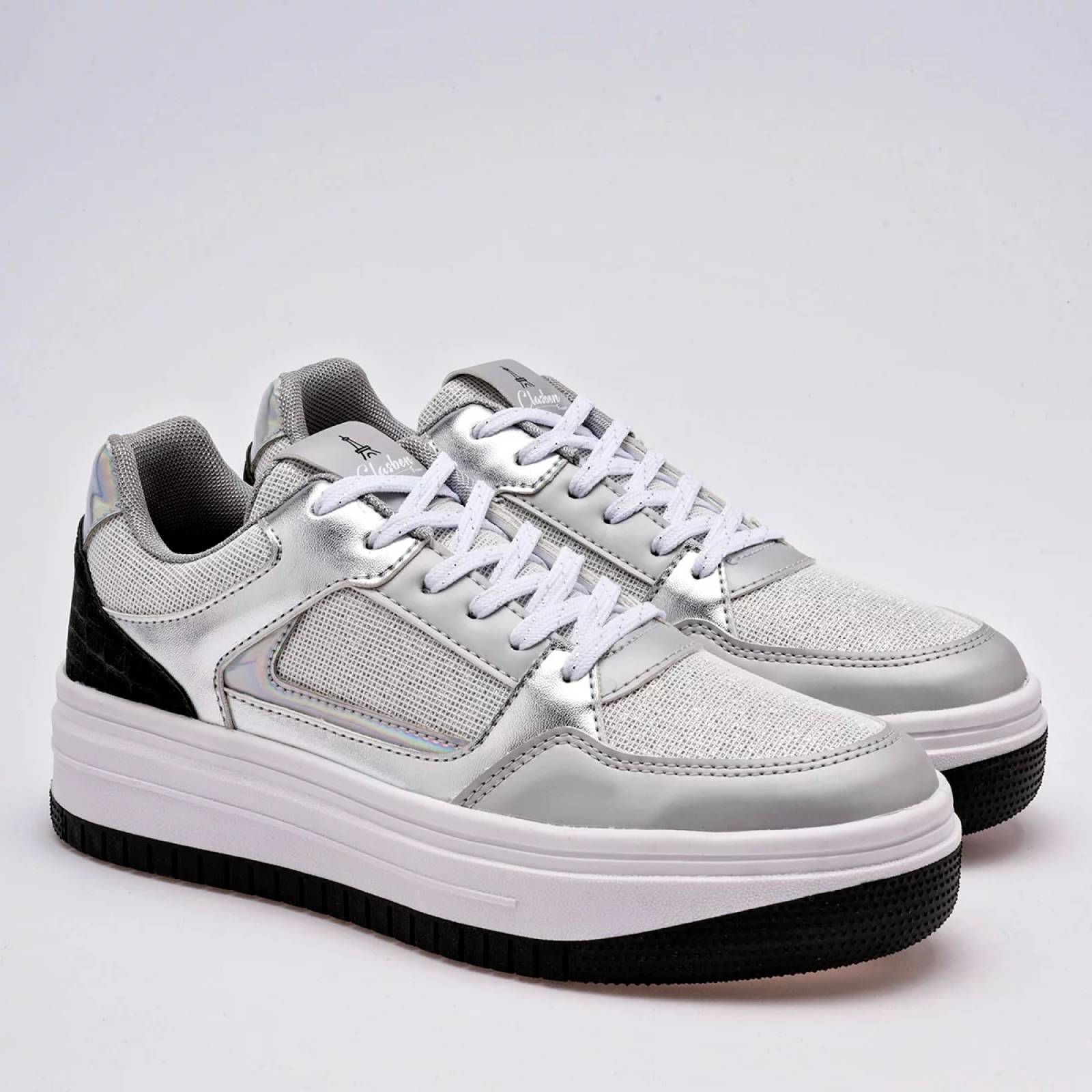 TENIS CHUNKY de Clasben Para Mujer Gris CAMELIA T7