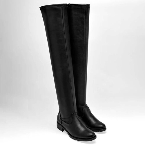 BOTA LARGA DE PISO de Catalina Para Mujer Negro 9045 T7