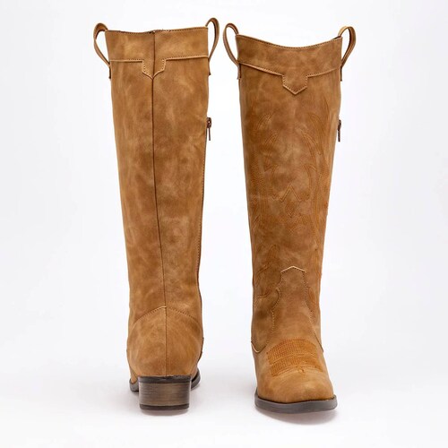 BOTA VAQUERA LARGA de Catalina Para Mujer CAMEL 9050 T7