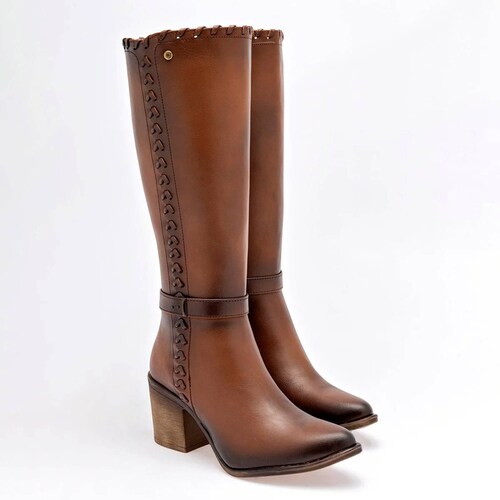 BOTA VAQUERA LARGA de Moramora Para Mujer Cafe 1103082 T7.