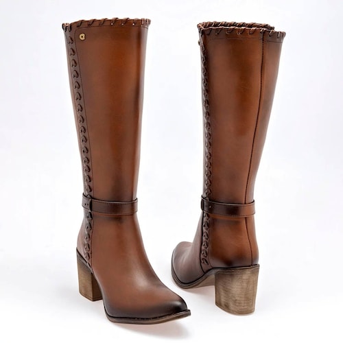 BOTA VAQUERA LARGA de Moramora Para Mujer Cafe 1103082 T7.