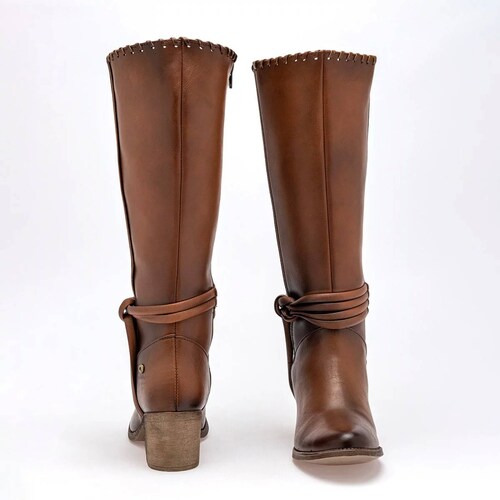 BOTA VAQUERA LARGA de Moramora Para Mujer Cafe 110886 T7