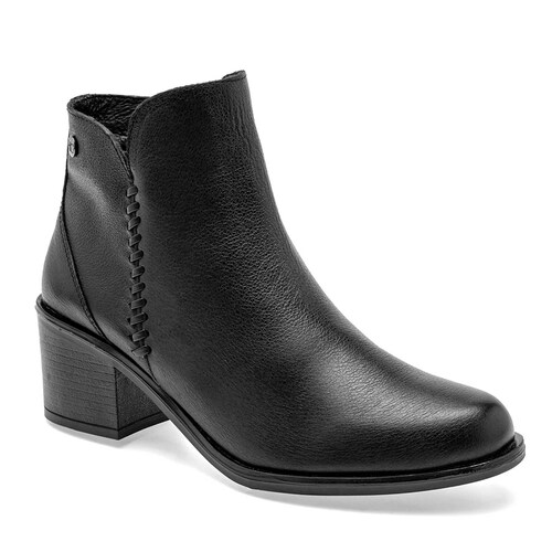 BOTIN CON ELASTICO TACON CUADRADO de Principessa Para Mujer Negro 4123 T7